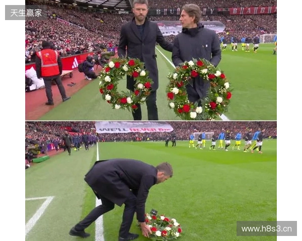 纪念慕尼黑空难68周年，弗兰克和卡里克在赛前敬献花圈